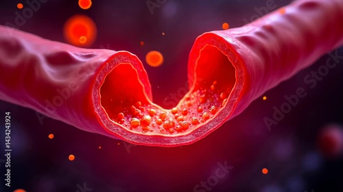 Wallpaper Mural Vascular, vessel health, blood dynamics. Cardio function. Capillaries constrict under low pressure. Vein elasticity enhances oxygen delivery. Cardiovascular efficiency supports organ function. Torontodigital.ca