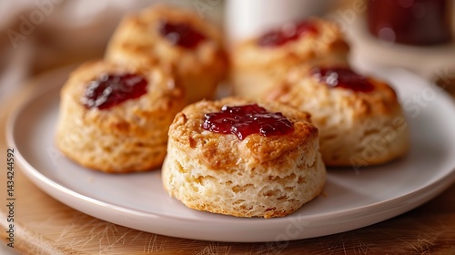 Buttery Scones with Jam