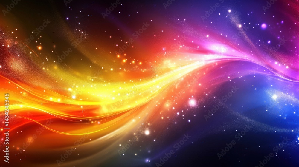 Fototapeta premium Abstract Colorful Cosmic Energy