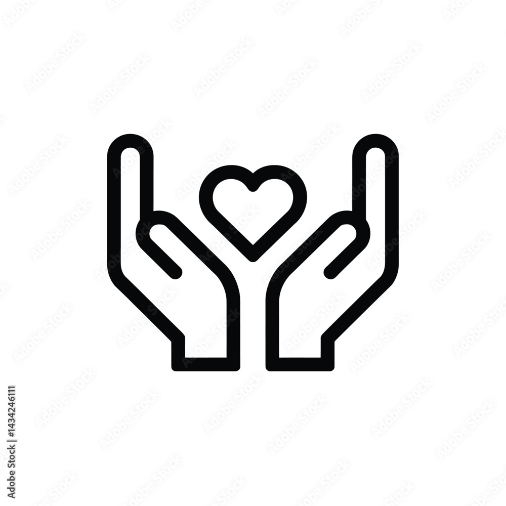 Care and support icon eps Care and support icon eps