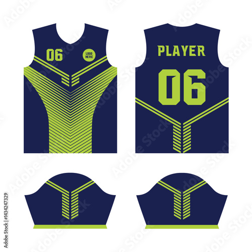 Jersey design, football Jersey design template, futsal, running, badminton, tennis, exercise, Jersey