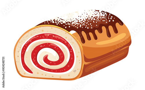 Swiss Roll - Vector Illustration
