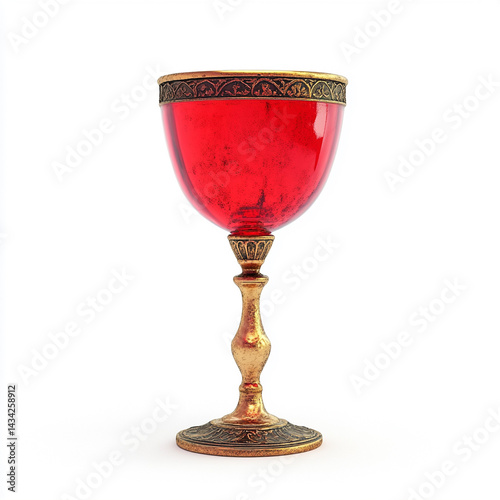 glass of wine and glass