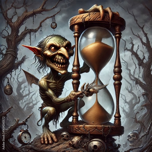 Goblin Hourglass A misshapen crooked hourglass hel