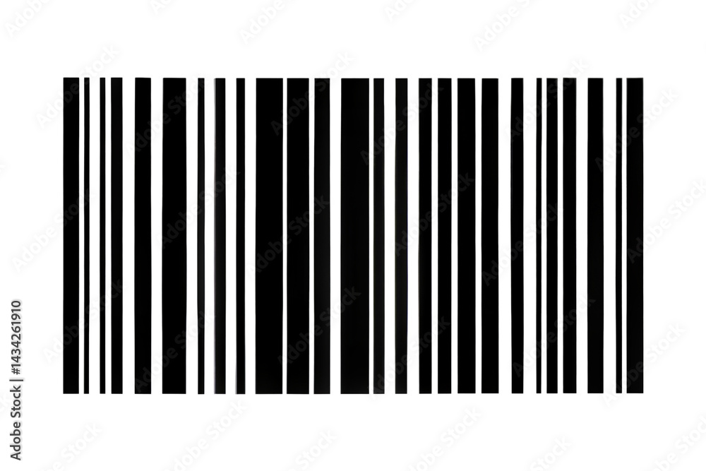Barcode isolated on transparent background. Png Barcode isolated on transparent background. Png