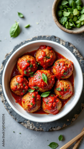 Wallpaper Mural Meatballs for a ketogenic diet. Torontodigital.ca