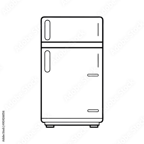 Refrigerator Icon Outline Vector