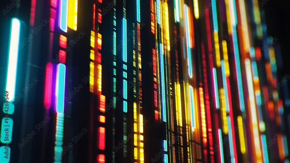 Bright colorful abstract lights create an artful rainbow pattern Bright colorful abstract lights create an artful rainbow pattern