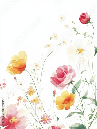 Wallpaper Mural Delicate floral arrangement Torontodigital.ca