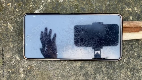 gesture goodbye wave hands shadow 