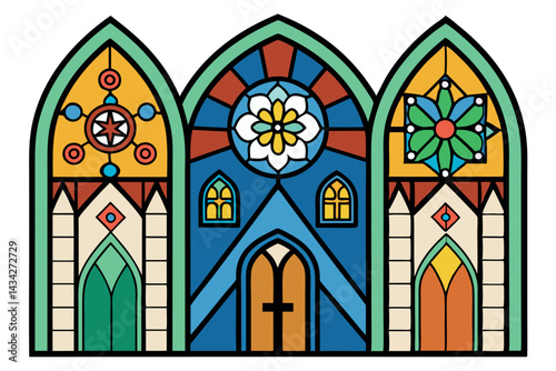 church stained glass windows cathedral glass art 2.eps