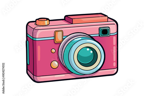 pink camera with modern features designed for capt 2.eps