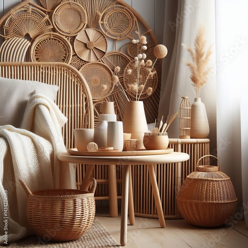 Scandinavian Rattan forms and functionality