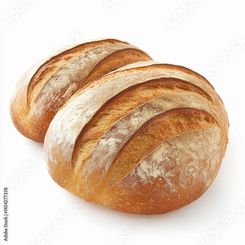 Fresh soft French bread loaf ready for enjoyment Generative AI