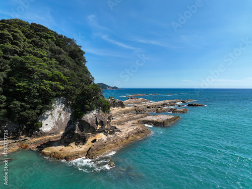 高知県土佐清水市　竜串海岸の風景