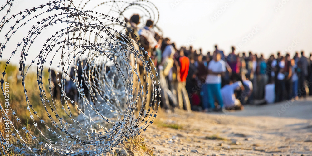 Refugees seek asylum near border amidst legal challenges Generative AI