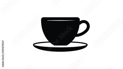 Flat Coffee Cup Icon Vector Illustration Pastel Color