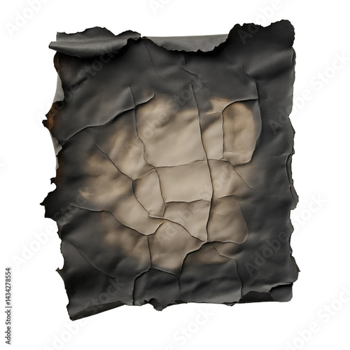 torn and burned paper vintage use for background on transparent wallpaper