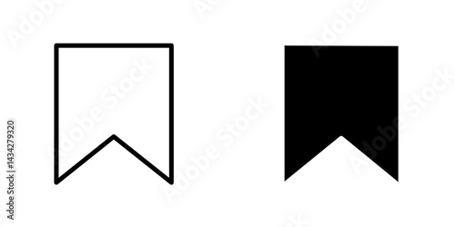 Free Download Bookmark icon vector solid logo illustration. Flat and line style for graphic design, Website - GFXLoad