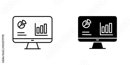 Dashboard icon vector solid logo illustration. Flat and line style for graphic design, Website