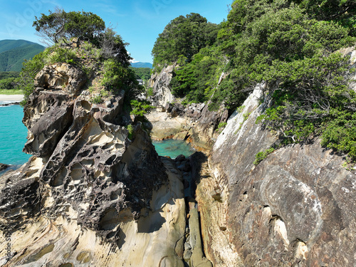 Obraz na płótnie 高知県土佐清水市 竜串海岸の風景 w salonie