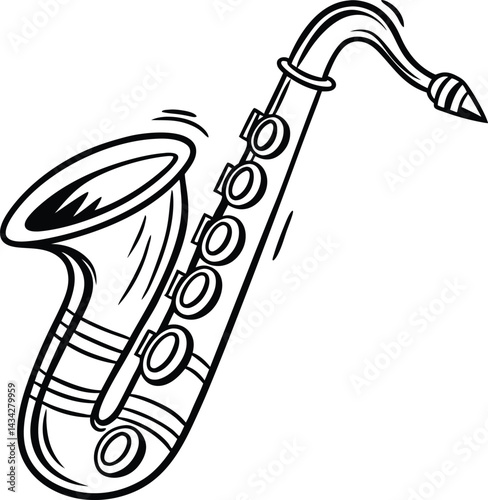 saxophone vector illustration