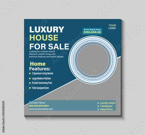 Real Estate Social
 Media Post Template