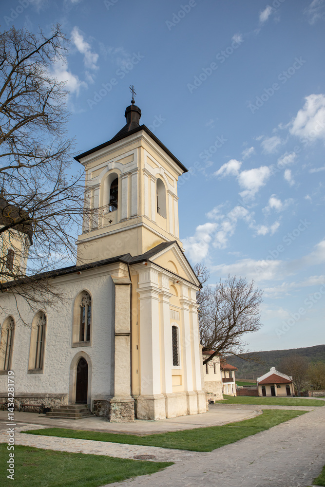 Beautiful rural landscape from the Republic of Moldova. Village life in spring.