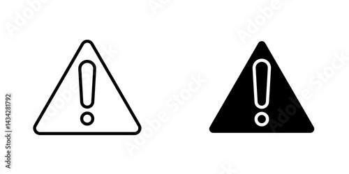 Risk icon vector solid logo illustration. Flat and line style for graphic design, Website