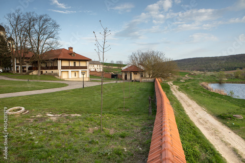 Obraz na płótnie Beautiful rural landscape from the Republic of Moldova. Village life in spring. w salonie
