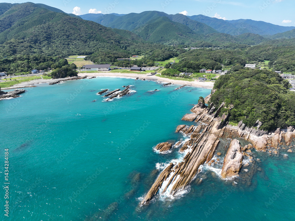 高知県土佐清水市 竜串海岸の風景