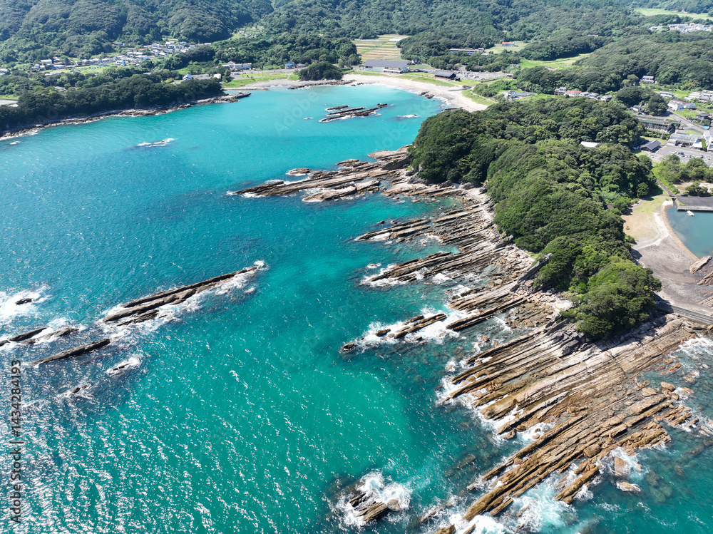 高知県土佐清水市 竜串海岸の風景