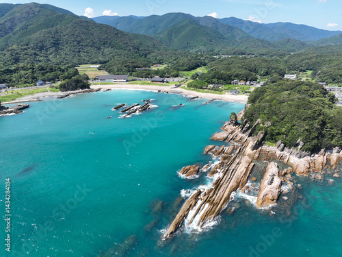 Obraz na płótnie 高知県土佐清水市 竜串海岸の風景 w salonie