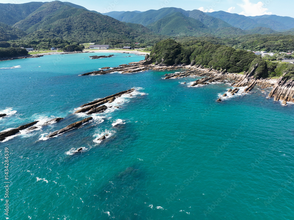 高知県土佐清水市 竜串海岸の風景