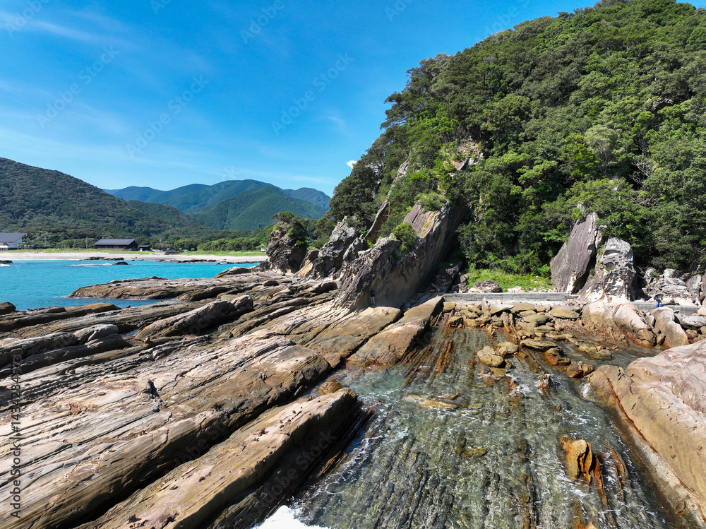 高知県土佐清水市 竜串海岸の風景