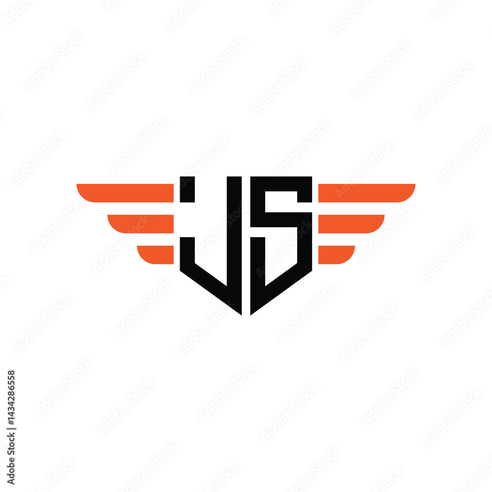 Fototapeta premium Elegant Art Deco Geometric Border Logo with Letter Monogram