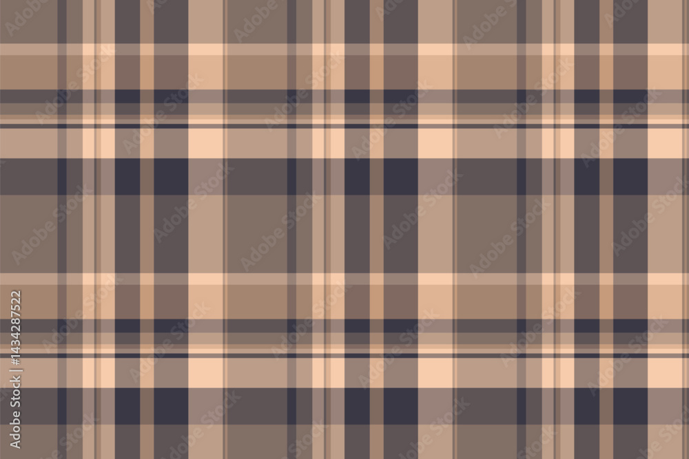 Obraz premium Brand pattern texture background, rustic plaid tartan fabric. Trade textile check vector seamless in pastel and orange colors.