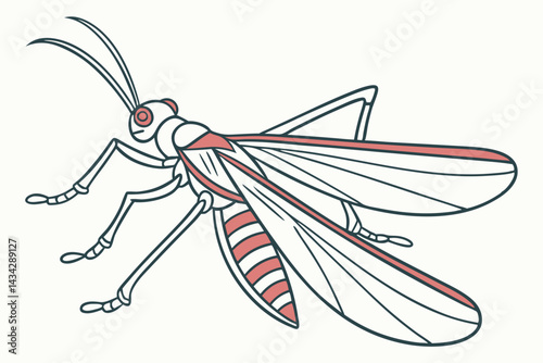 vector illustration of a mosquito