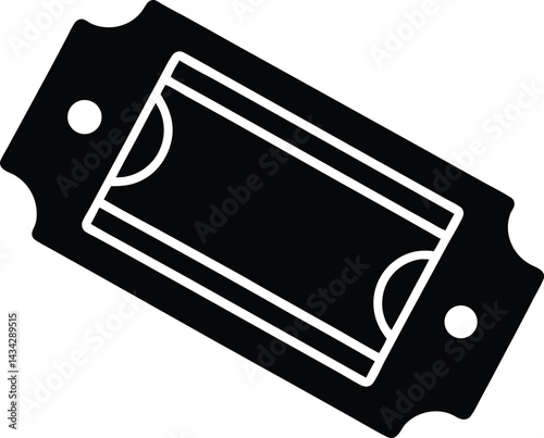 blank photo frame with black background