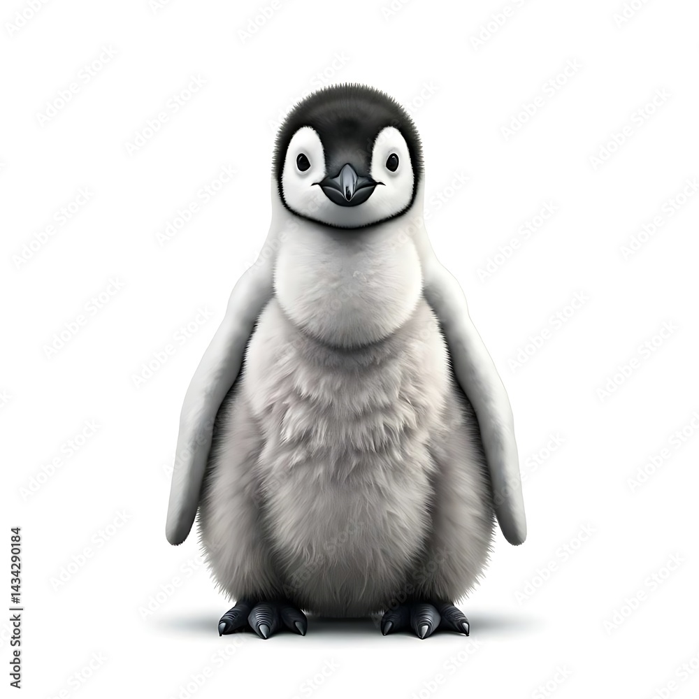 Fototapeta premium penguin cartoon isolated on white