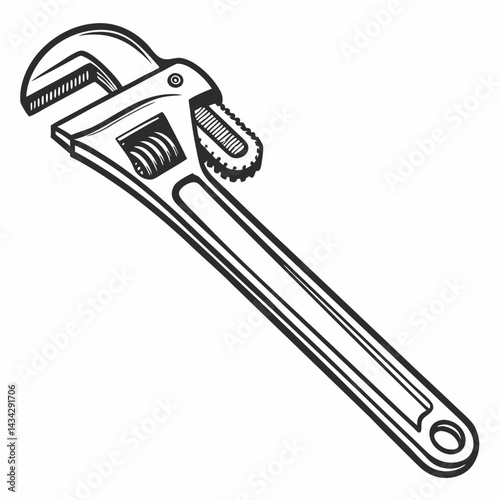 Plumber Tools Vector Graphic Design Illustration Plumbing Modern Art Colorful Image
