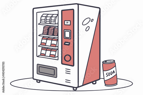 vending machine front view icon