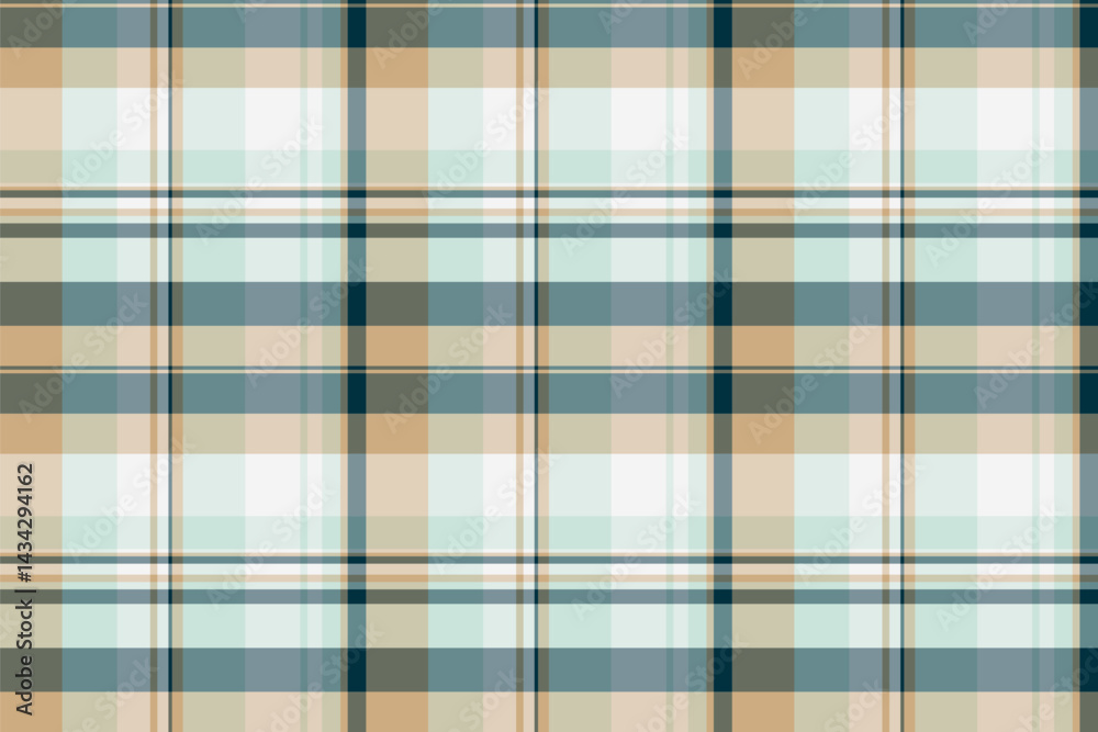 Poncho plaid fabric check, softness textile background seamless. Club vector tartan pattern texture in pastel and light colors.
