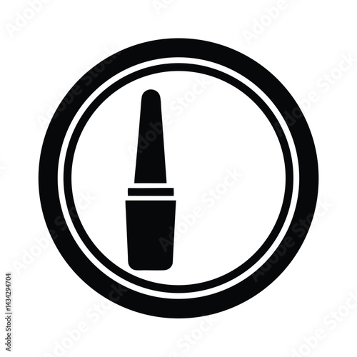 concealer icon silhouette vector illustration