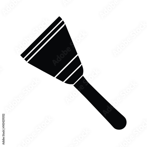 contour brush icon silhouette vector illustration