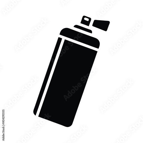 hair spray can icon silhouette vector illustration