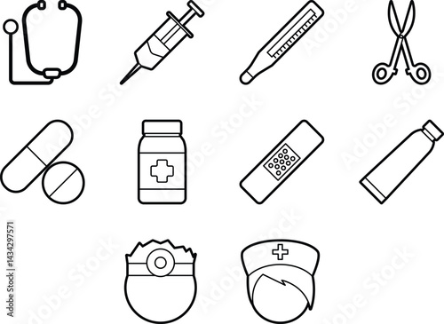 set of medical icons
