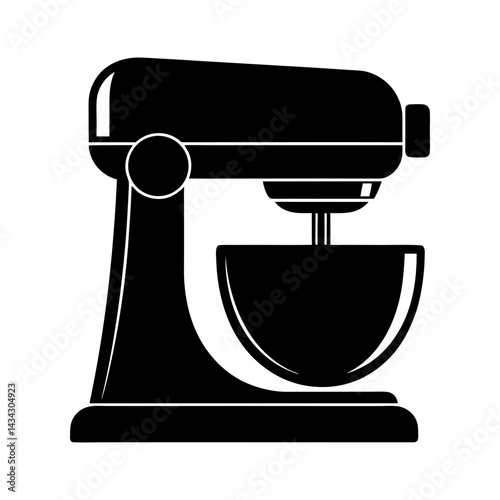 Industrial Mixer silhouette vector