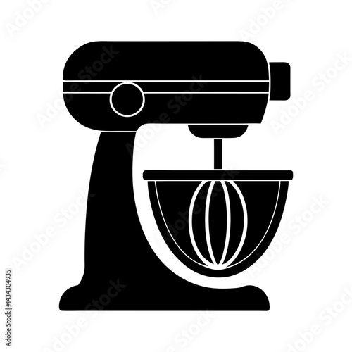 Industrial Mixer silhouette vector