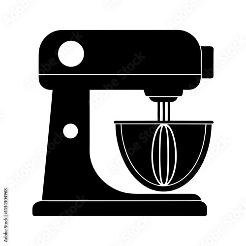 Industrial Mixer silhouette vector